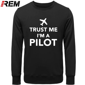 REN pamuk O-izrez muškarci vjerujte mi ja sam pilot smiješno muški brand odjeće vrhovima Camiseta hoodies, veste
