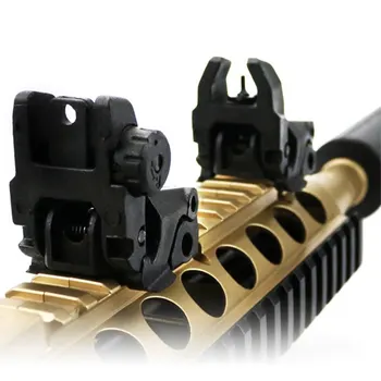 Taktički vojni pištolj mehanizam GEN 1 prednji i stražnji rezervni vid Tan or Black AR 15 AR15 Offset Backup Rapid Transition BUIS