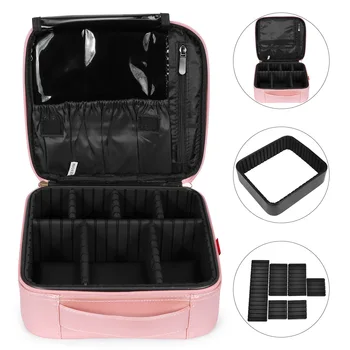 Topla косметичка prijenosni косметичка višenamjenski pohranu šminka organizator luksuzni dizajner ružičasta šminka kofer