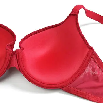 YANDW Big Red Bras Push Up Underwear Čipke grudnjak za žene seksi donje rublje donje rublje svaki dan za boravke US EU CA UK standarde veličine