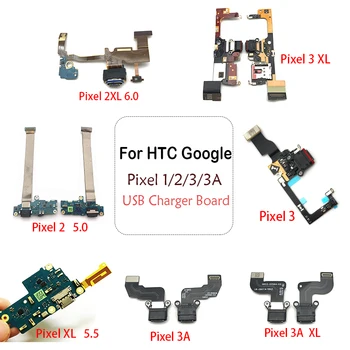 Za HTC Google Pixel 2 3 3A XL docking konektor Micro USB punjač za punjenje luka Flex kabel naknada s mikrofonom rezervnih dijelova