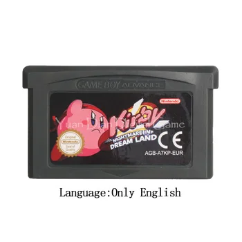 Za Nintendo GBA video igra uložak konzole kartica Kirby Nightmare in Dream Land EU verzija