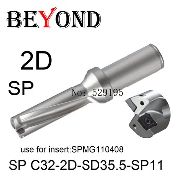 Za svrdlom 2D 35mm 35.5 mm SP C32-2D-SD35-SP06 SD35.5 U сверля malo korist SPMG SPMG110408 indeksirana твердосплавные umetanje alata CNC