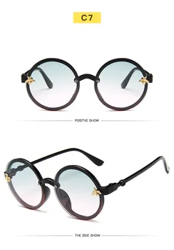 Zonnebril dames 2020 baby slatka okrugle sunčane naočale Little Bee sunčane naočale UV400 plastične sportske sunčane naočale za djevojčice i dječake GIAUSA