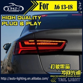 АКД stil automobila stražnje svjetlo za Audi A6 stražnja svjetla 2012-2016 A6L C7 LED stražnja svjetla signal LED DRL stop dugo svjetlo pribor