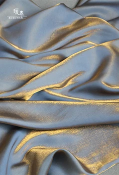 Мерсеризованный pamuk silk satin tkanina plava zlatna gradijent DIY dekor pidžama košulja кунфу odijelo Cheongsam haljina dizajner tkiva